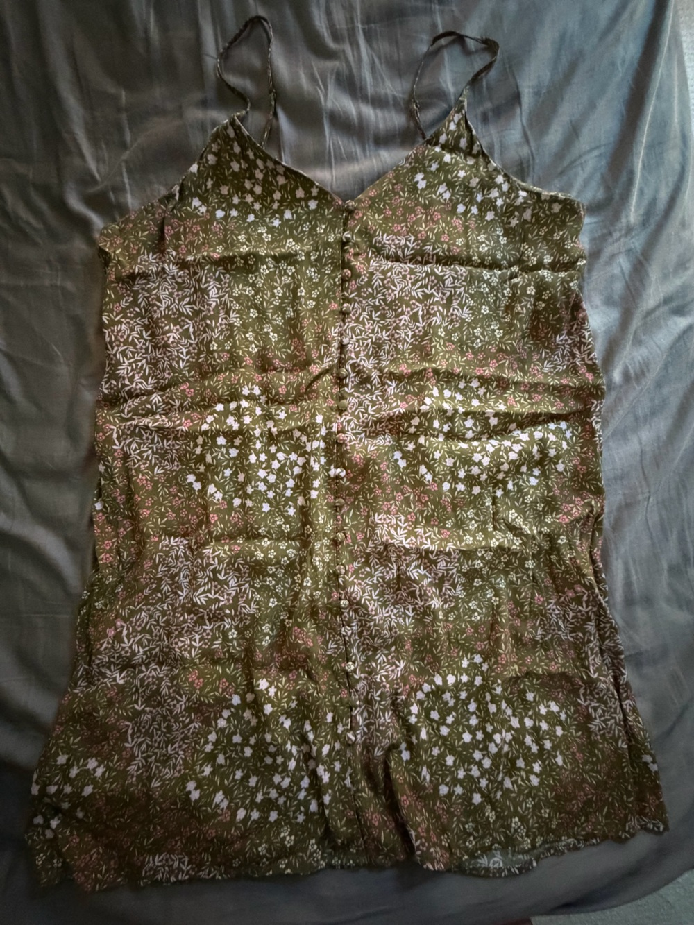 BP button up dress hardcore cottagecore, grunge